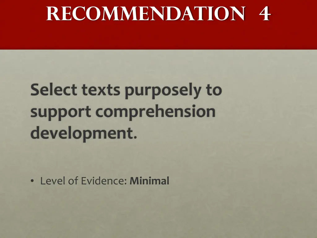 recommendation 4
