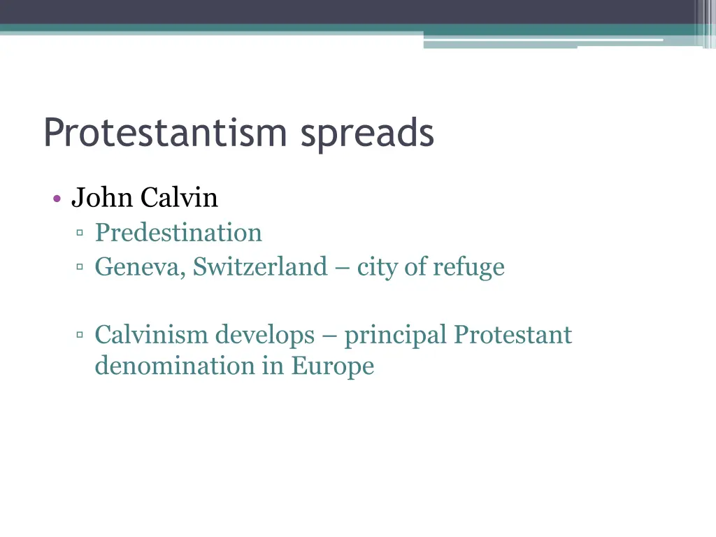 protestantism spreads