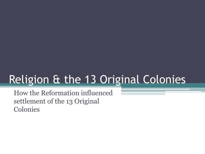 religion the 13 original colonies