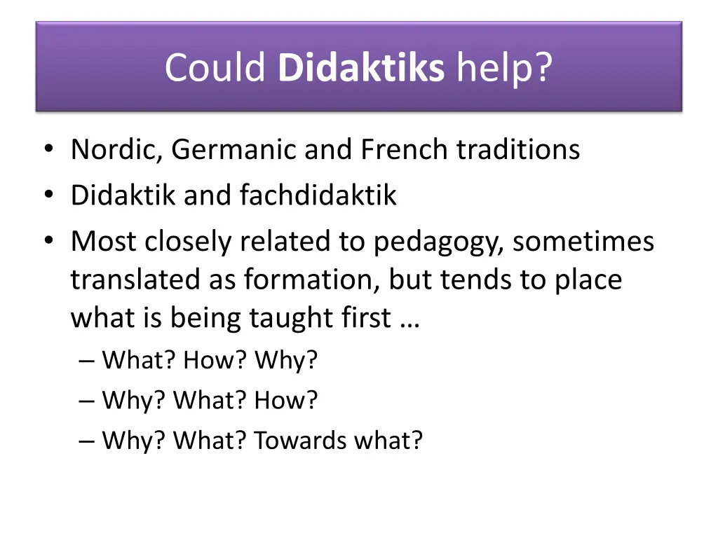 could didaktiks help