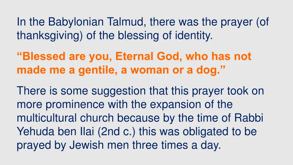 in the babylonian talmud there was the prayer