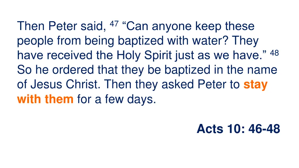 then peter said 47 can anyone keep these people