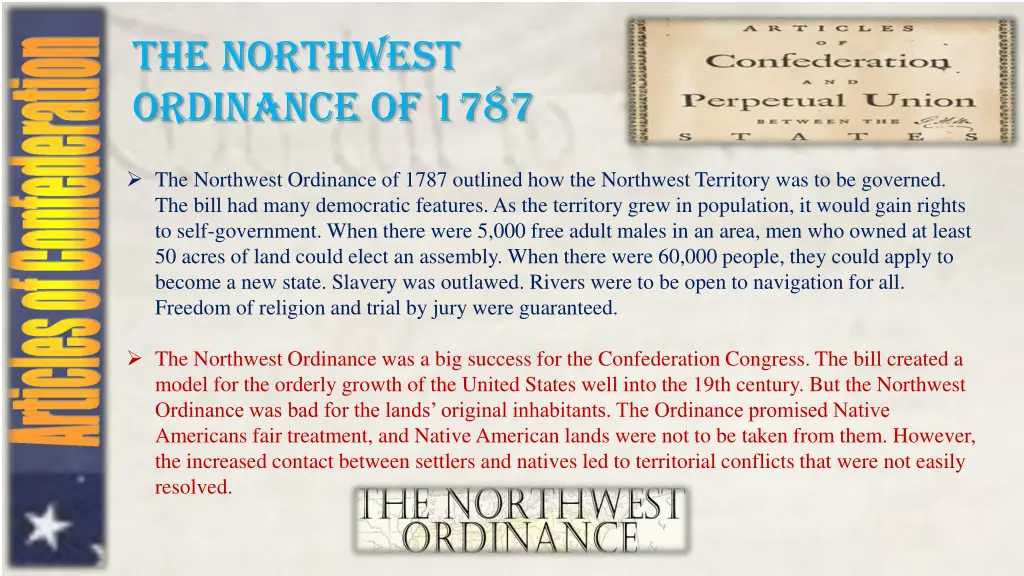 the northwest ordinance of 1787