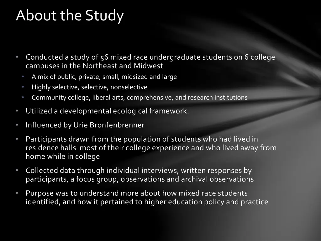 about the study