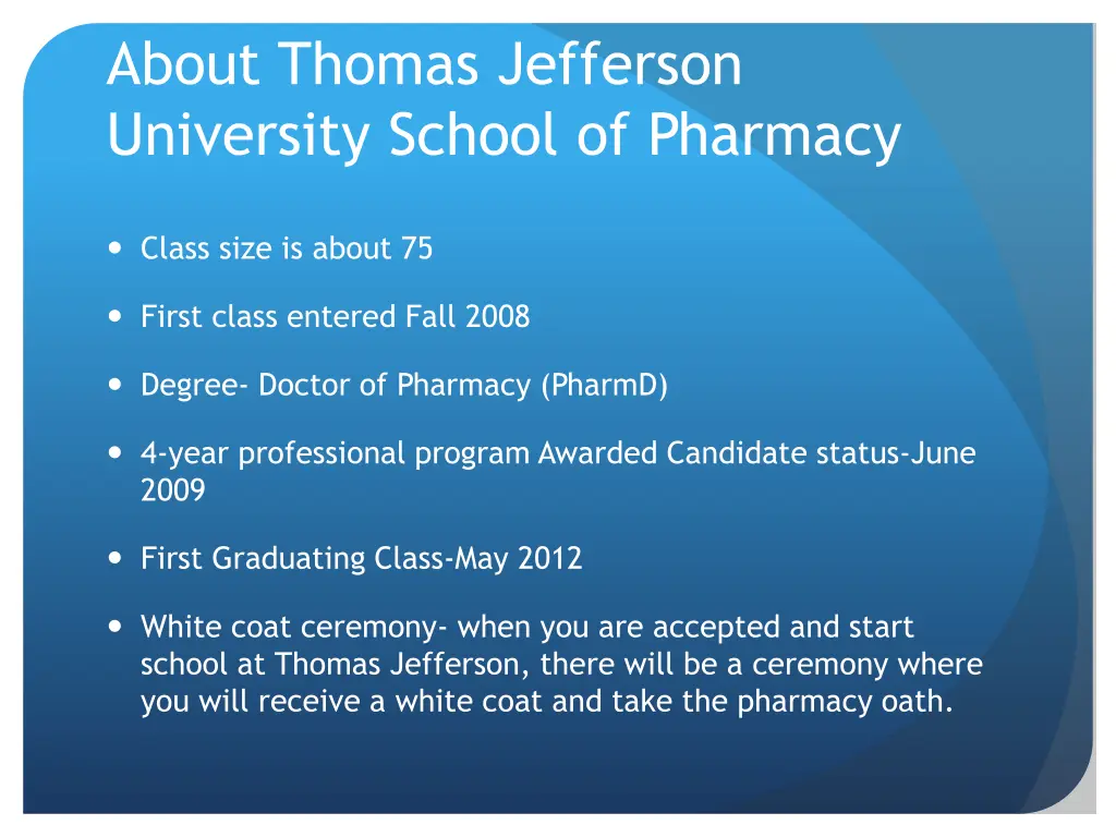 about thomas jefferson university school