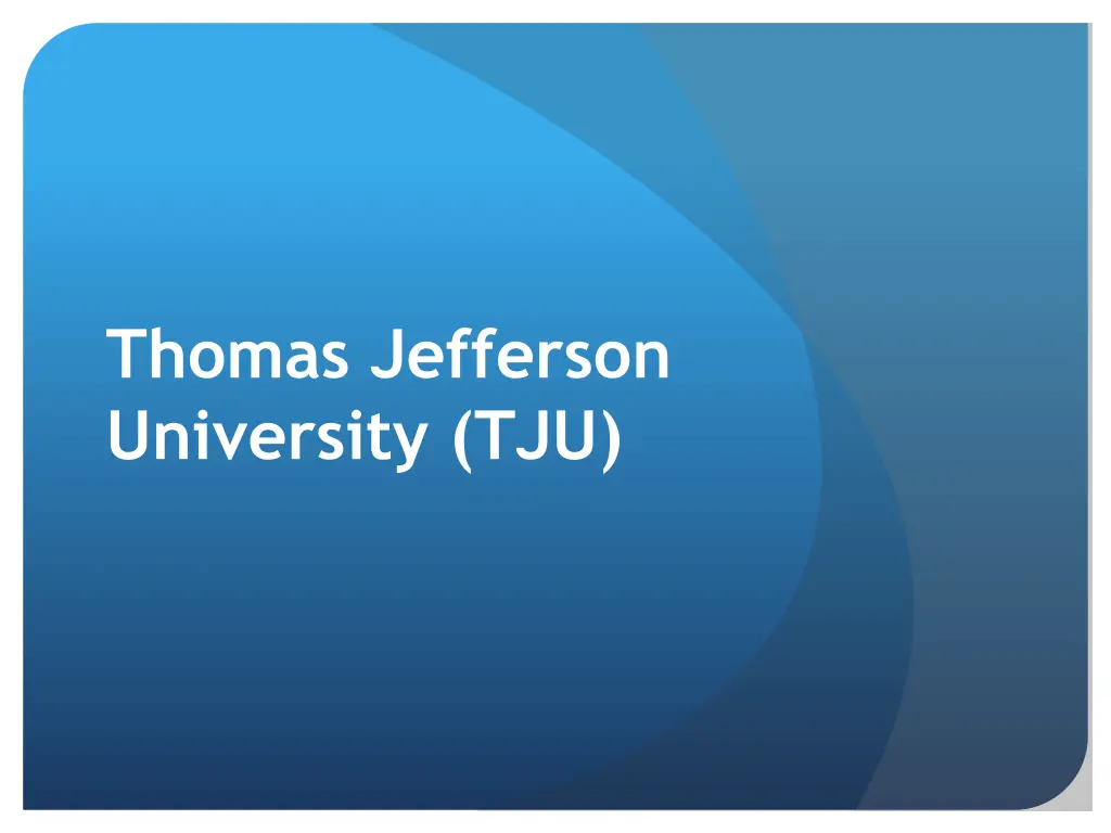 thomas jefferson university tju