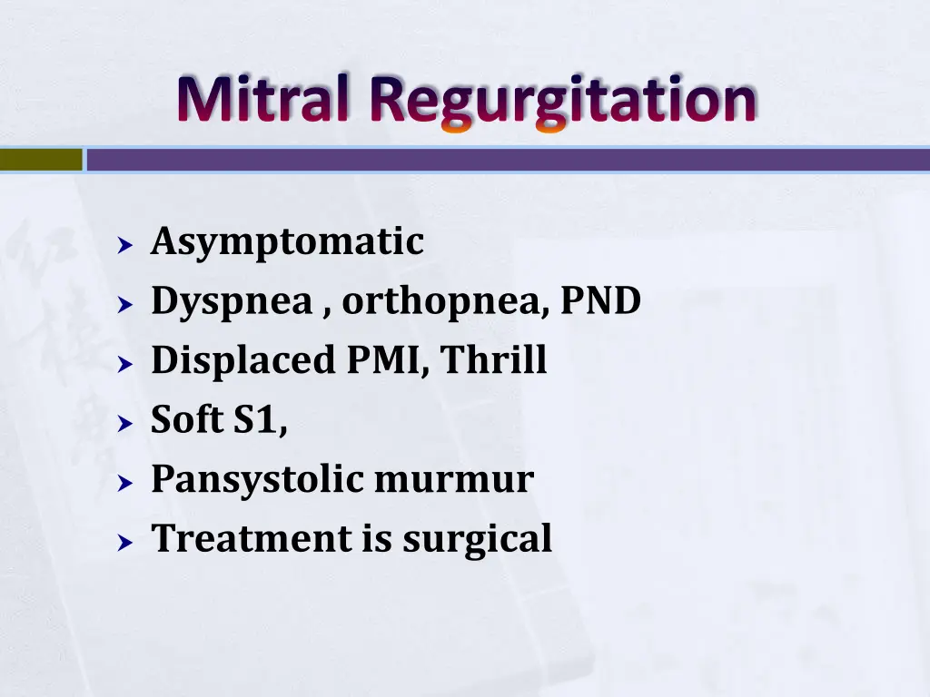 mitral regurgitation