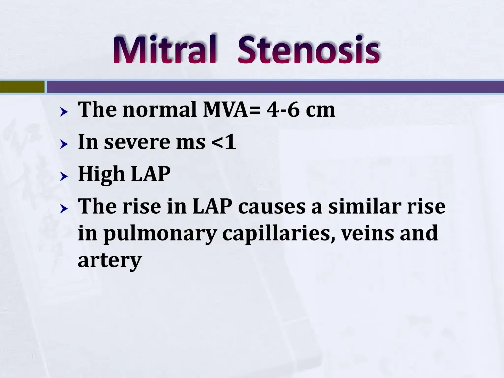 mitral stenosis