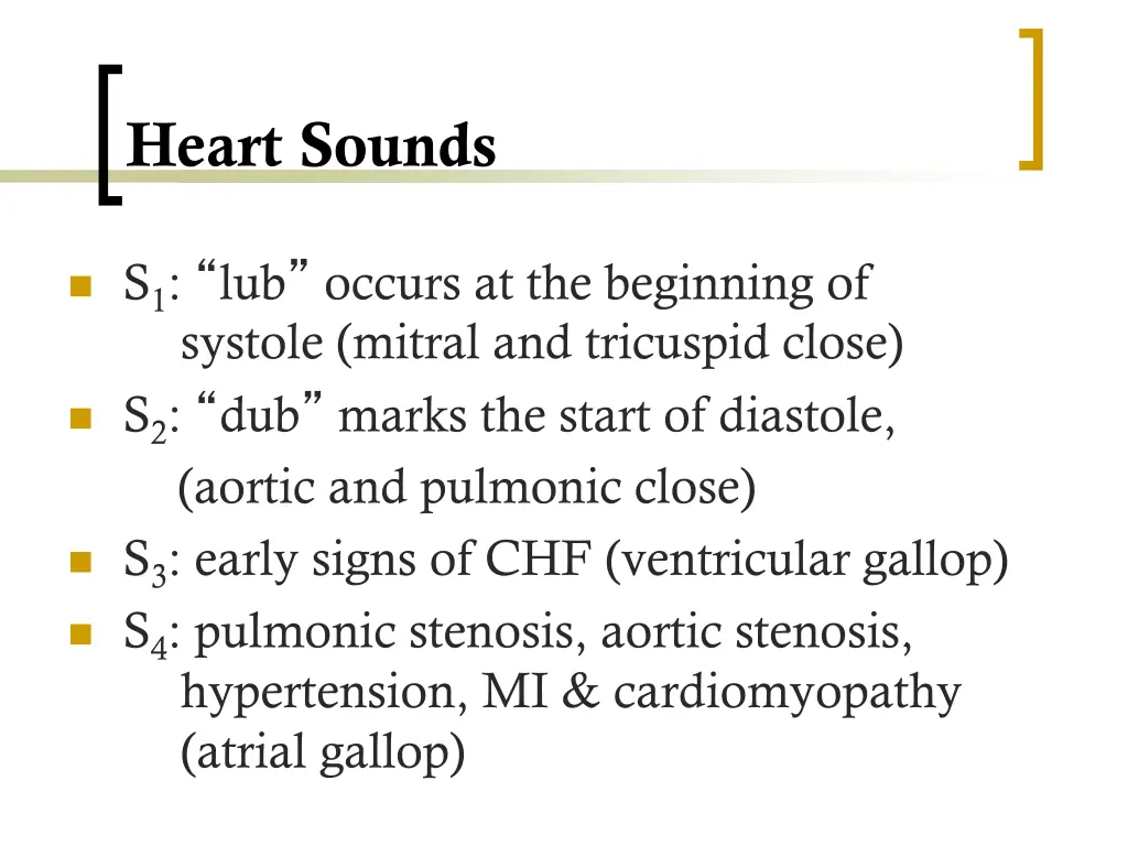 heart sounds