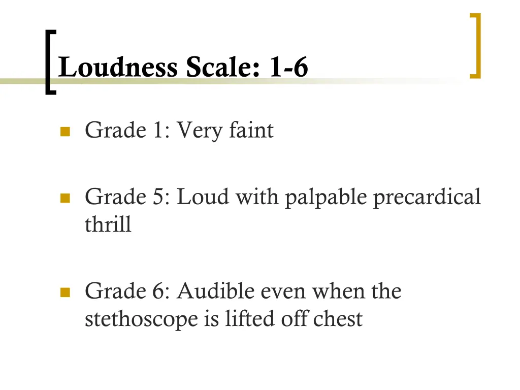 loudness scale 1 6