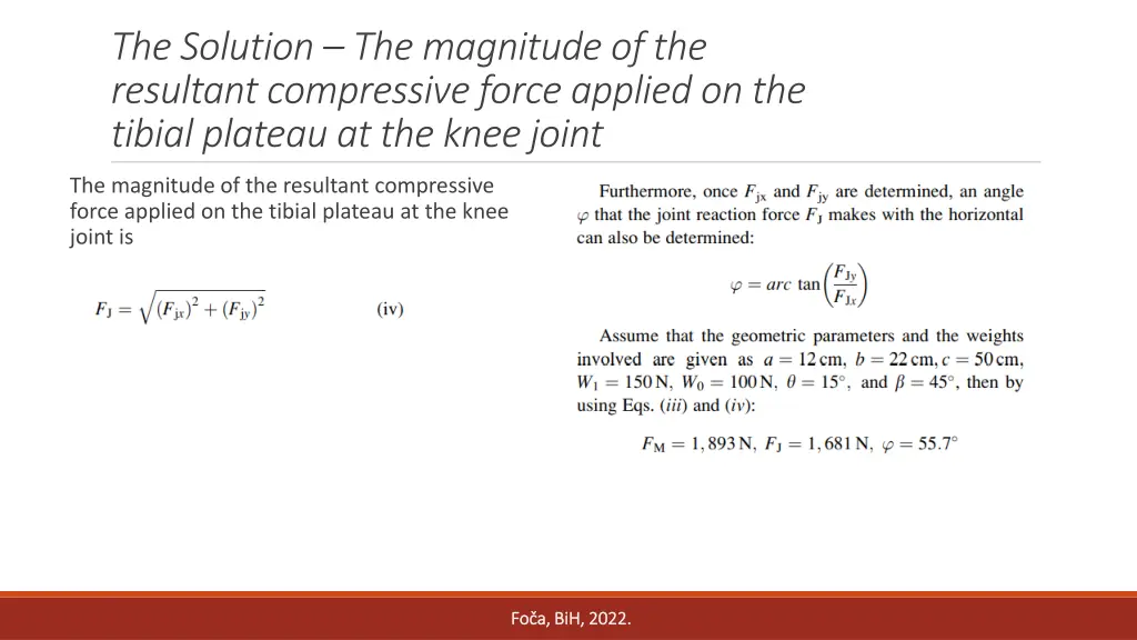 the solution the magnitude of the resultant