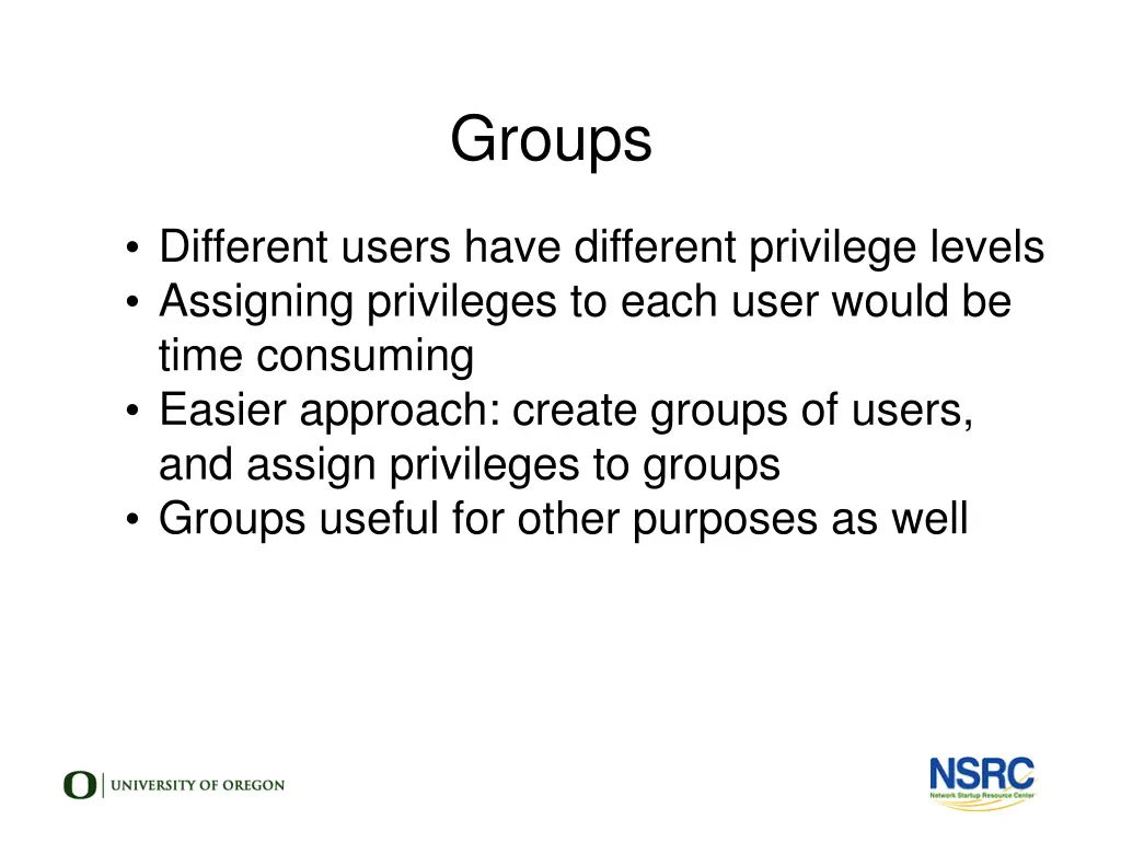groups