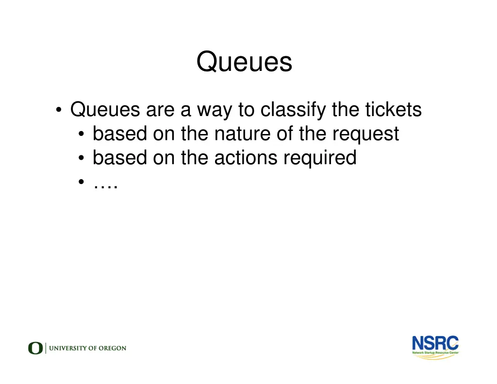 queues