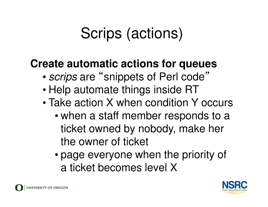 scrips actions