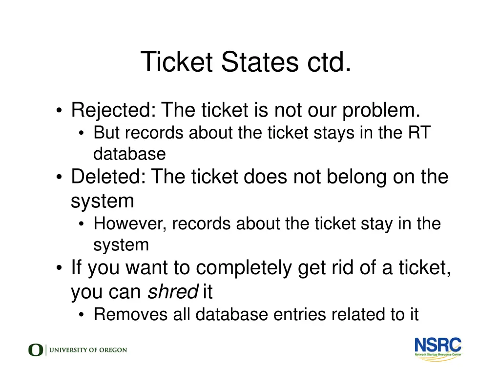 ticket states ctd