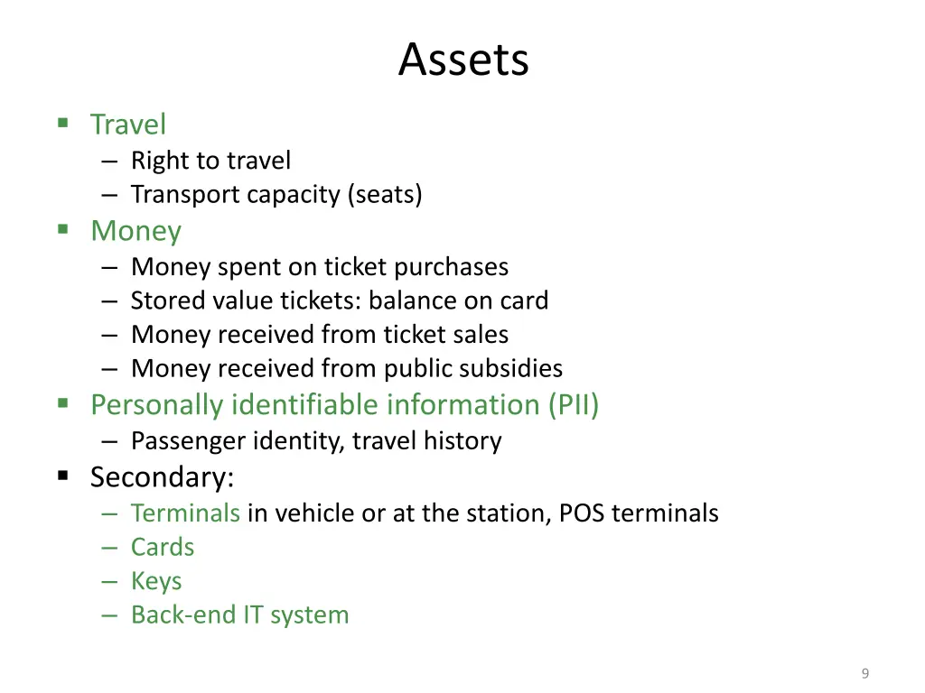 assets