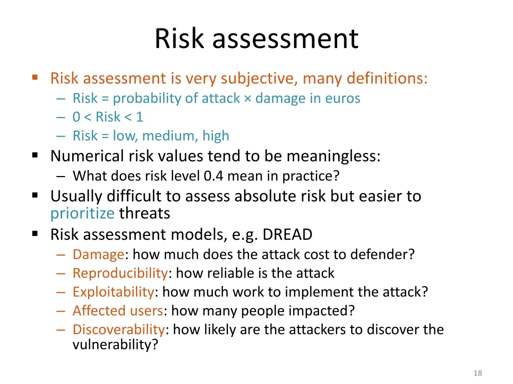 risk assessment