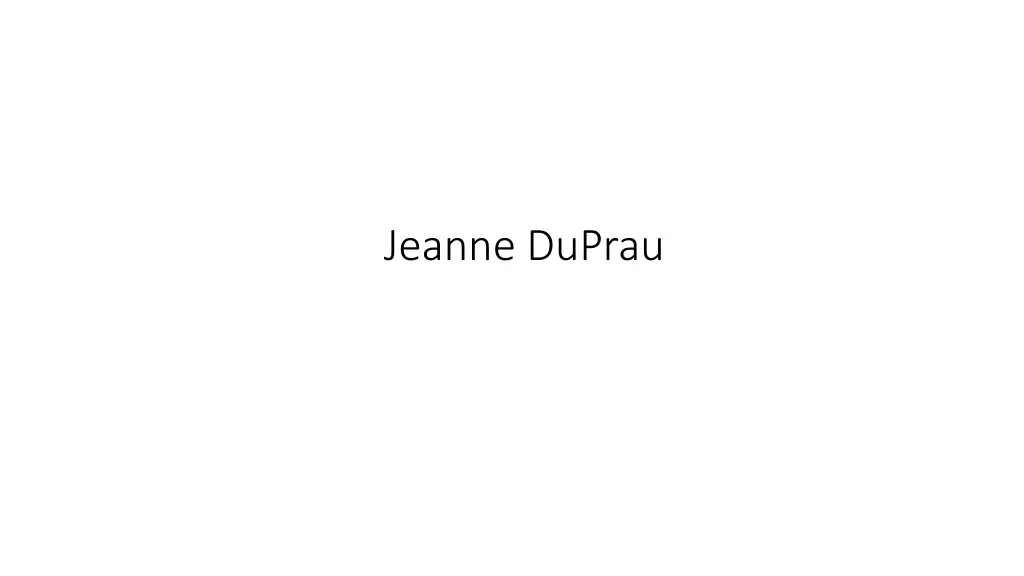 jeanne duprau