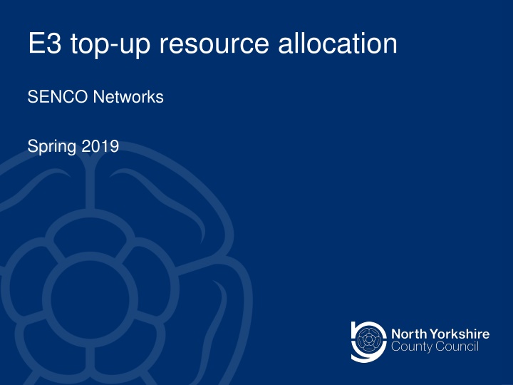 e3 top up resource allocation