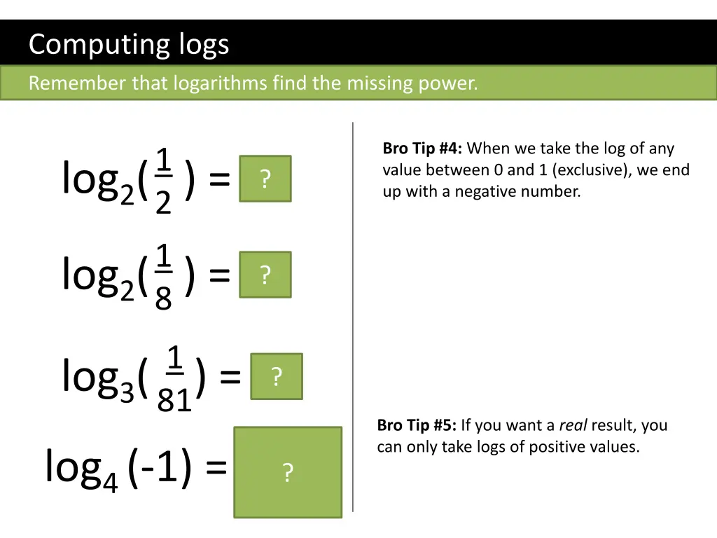 computing logs 1