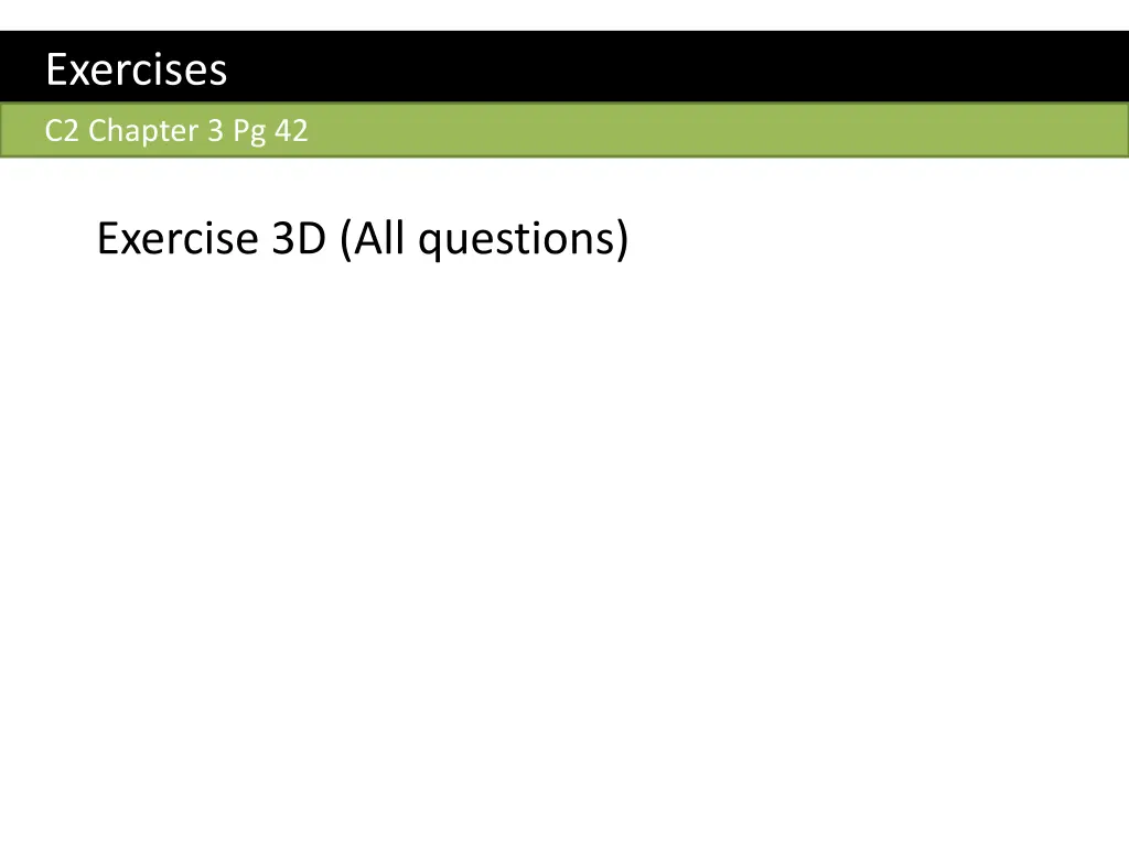 exercises 1