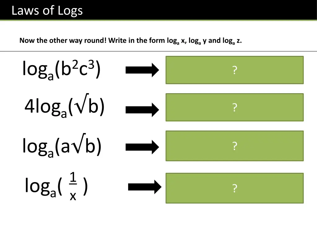 laws of logs 2