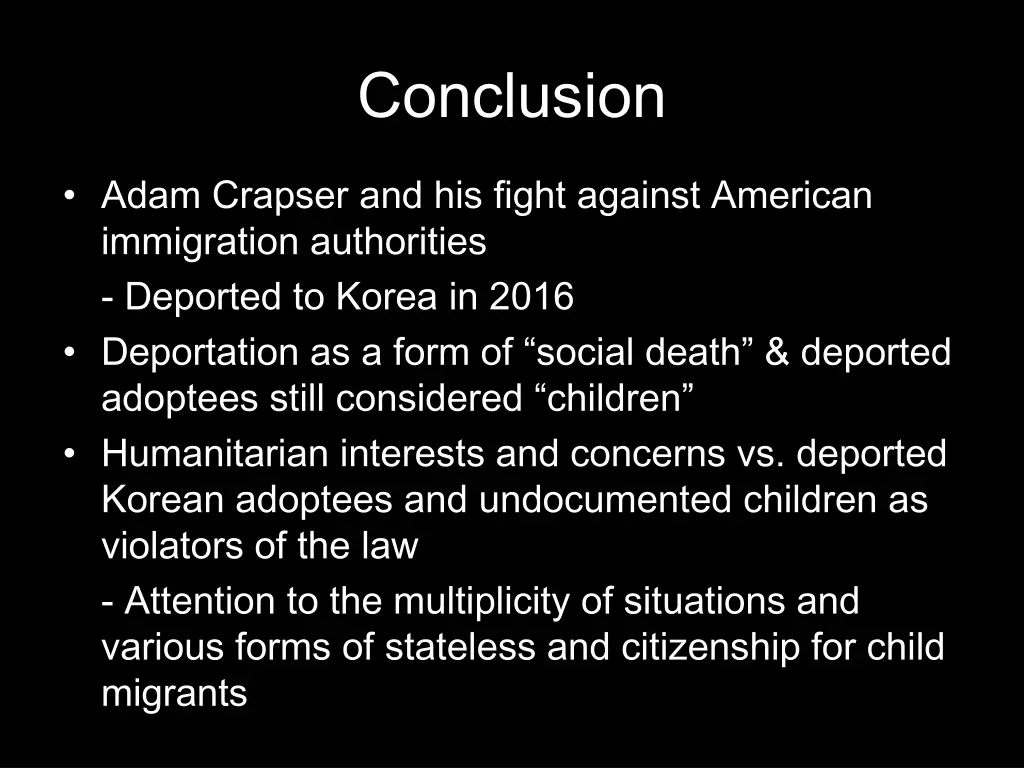conclusion