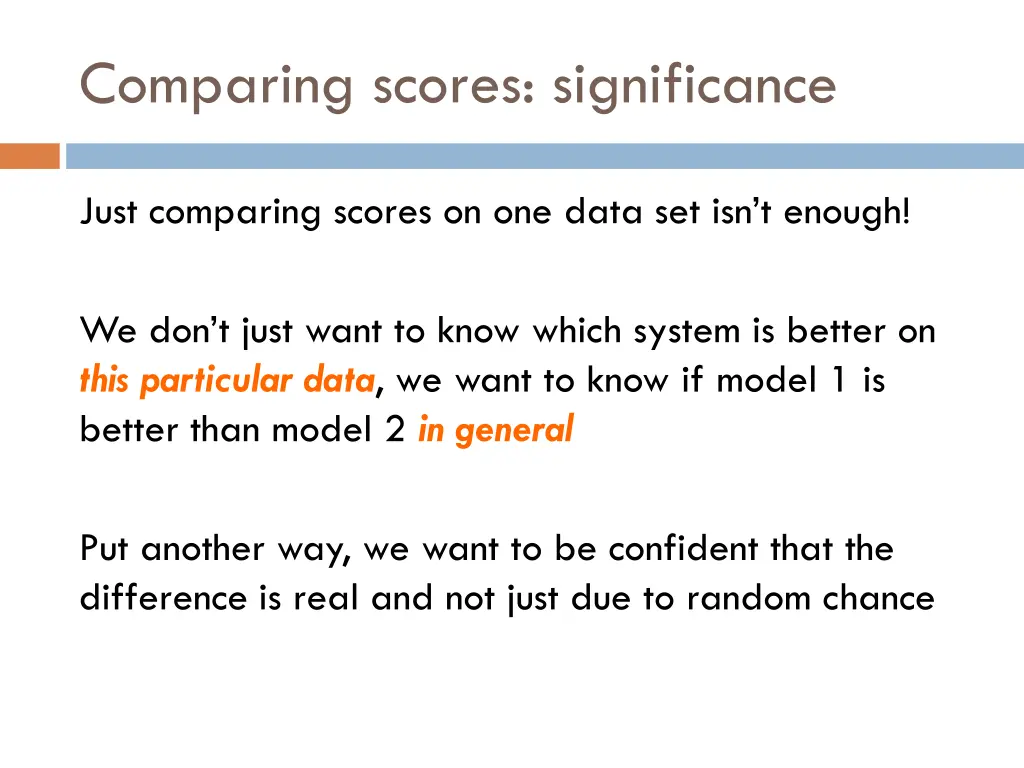 comparing scores significance