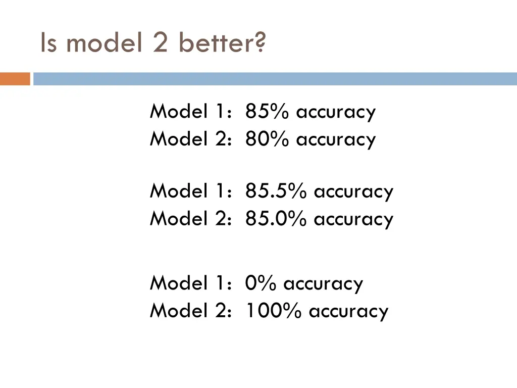 is model 2 better