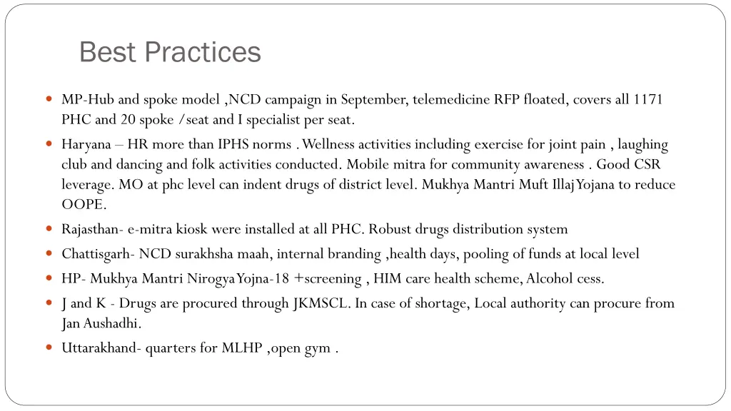 best practices