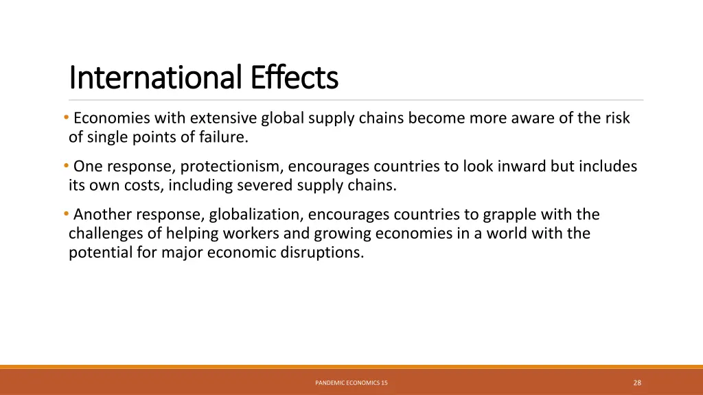 international effects international effects