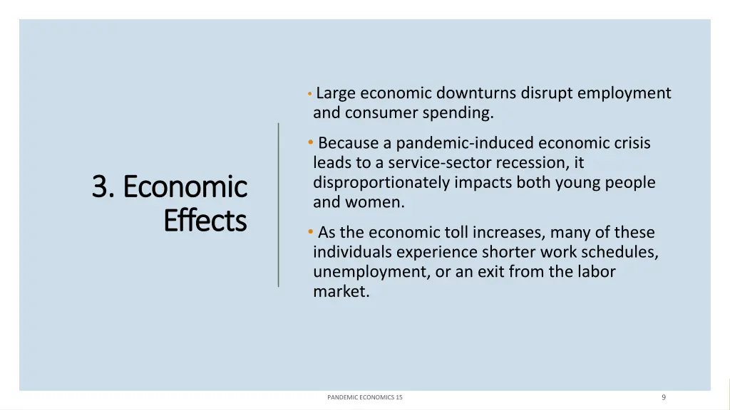 large economic downturns disrupt employment