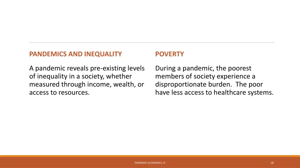 pandemics and inequality