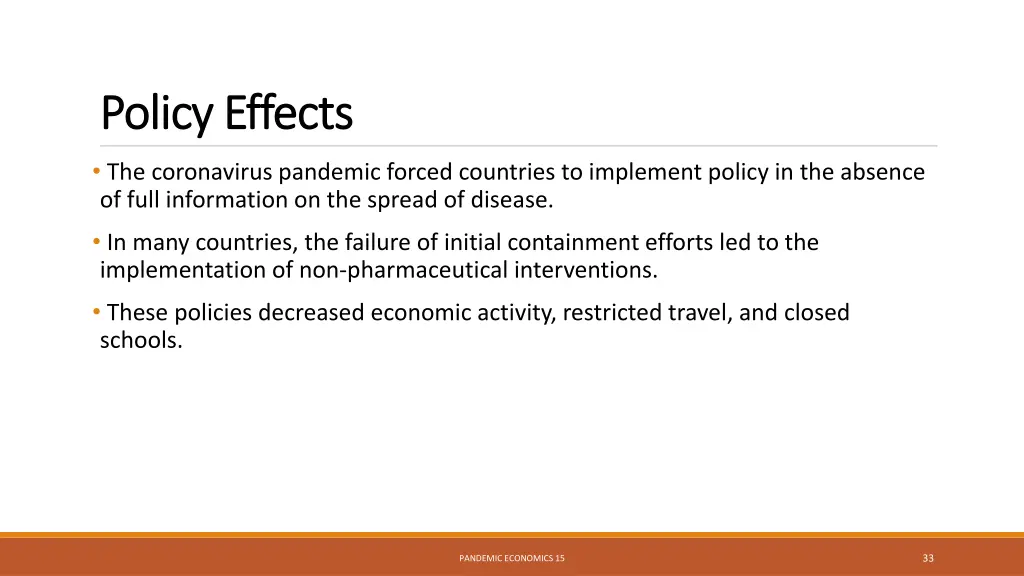 policy effects policy effects