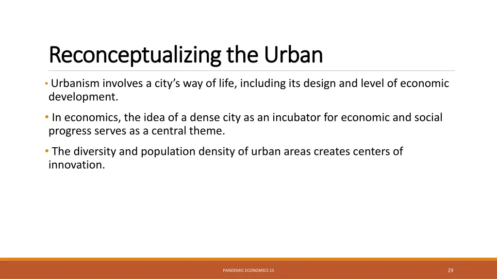 reconceptualizing the urban reconceptualizing