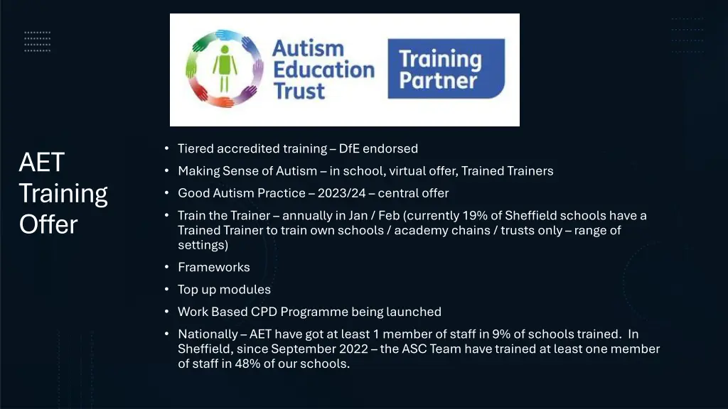 tiered accredited training dfe endorsed making