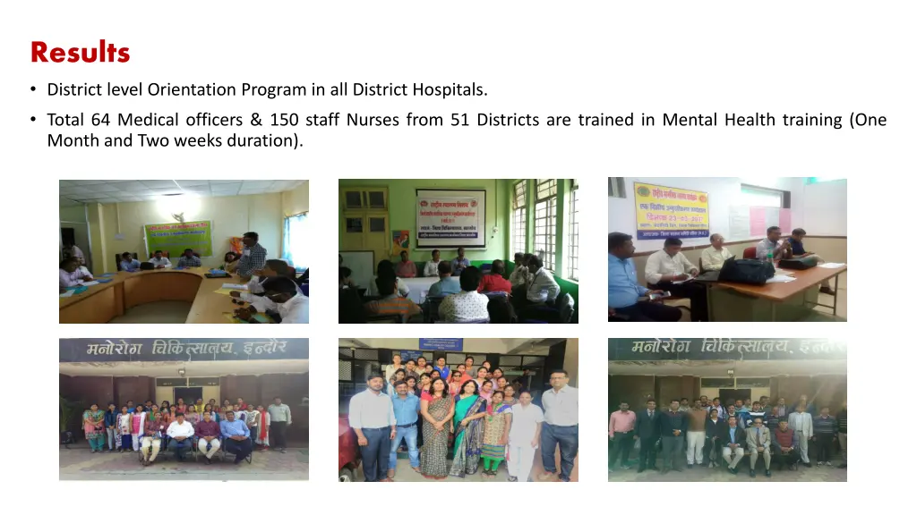 results district level orientation program