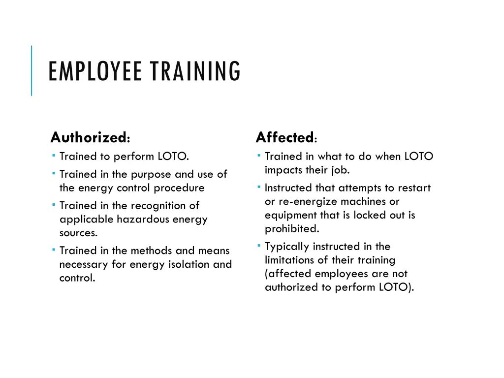 employee training