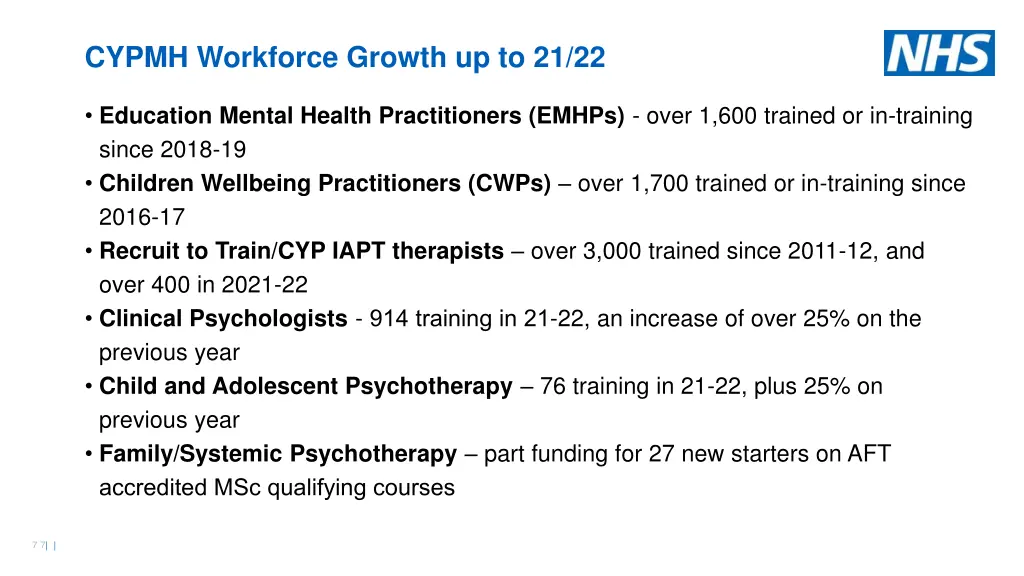 cypmh workforce growth up to 21 22