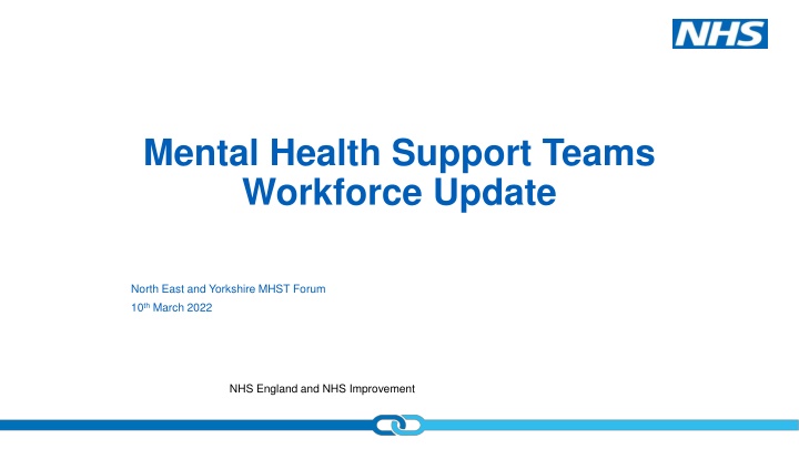mental health support teams workforce update
