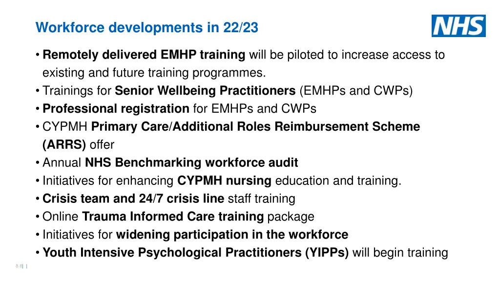 workforce developments in 22 23