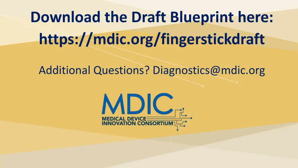 download the draft blueprint here https mdic