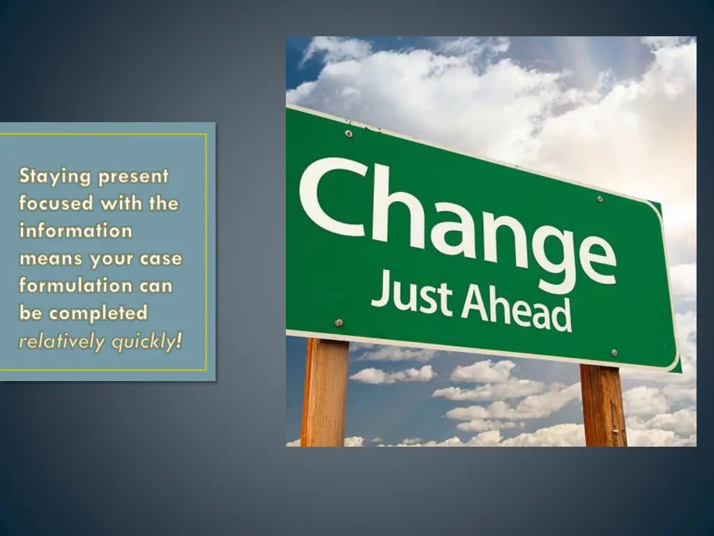 staying present focused with the information