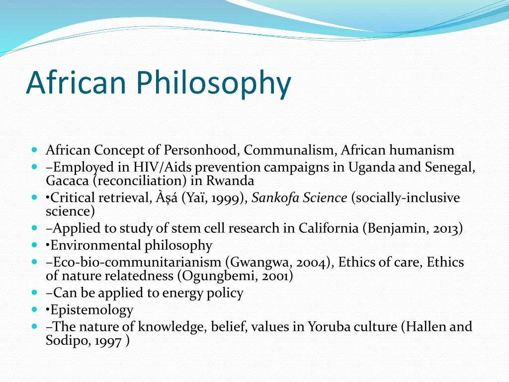 african philosophy