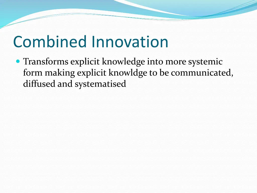 combined innovation