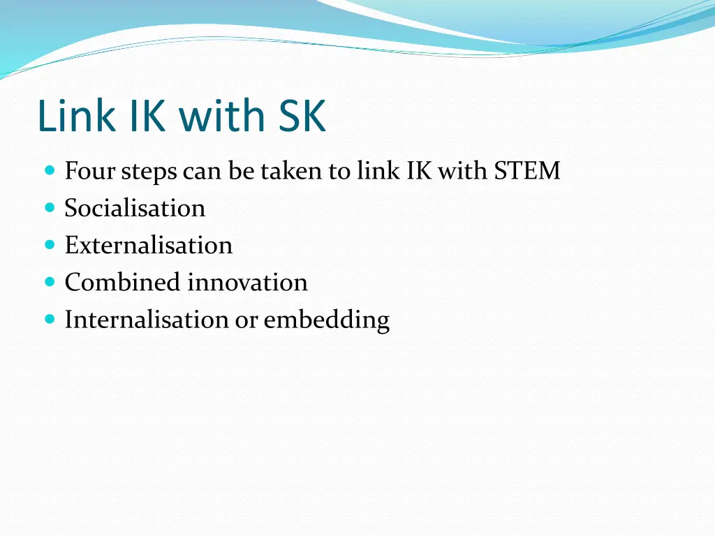 link ik with sk