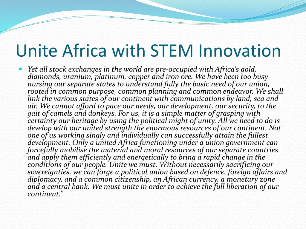 unite africa with stem innovation 1