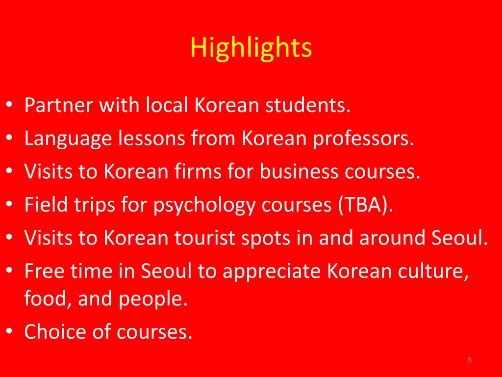 highlights