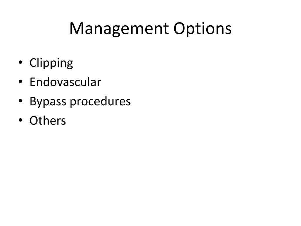management options