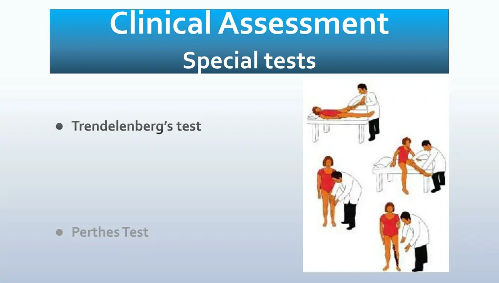 clinical assessment special tests